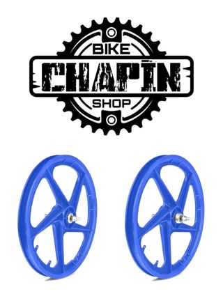 Pareja ruedas azules BMX 20"