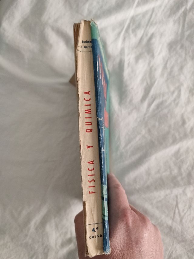 FÍSICA Y QUÍMICA libro antiguo de 1955