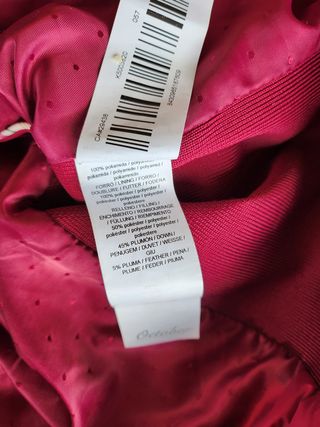 Chaqueton acolchado con capucha plumas October