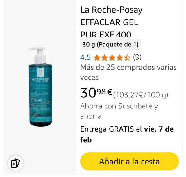 Gel limpiador purificante