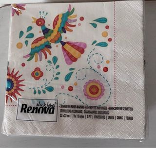 Lote Guardanapos papel 33 cm x 33 cm de 3 folhas