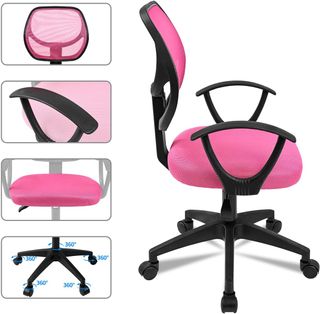 Silla de oficina ergonómica con reposabrazos 360º