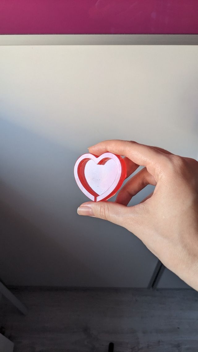 Corazón shaker san Valentín 