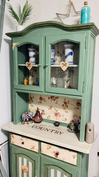 MUEBLE ALACENA VINTAGE RESTAURADA