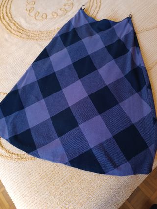 gonna lana quadri nero/viola