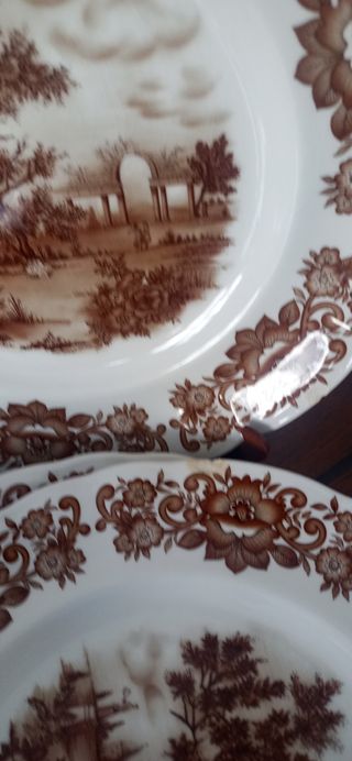 Platos vajilla Alfares de Pontesampaio