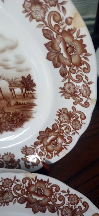 Platos vajilla Alfares de Pontesampaio