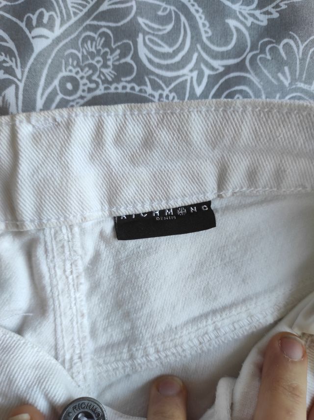 Jeans corto pantalone bianco Richmond 