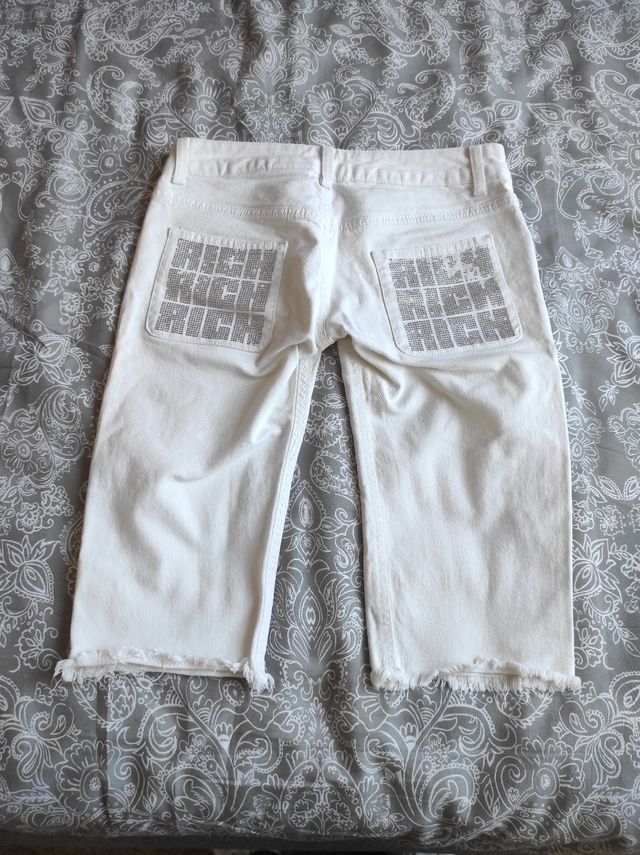 Jeans corto pantalone bianco Richmond 
