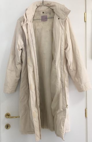 Piumino cappotto donna taglia 44 bianco avorio