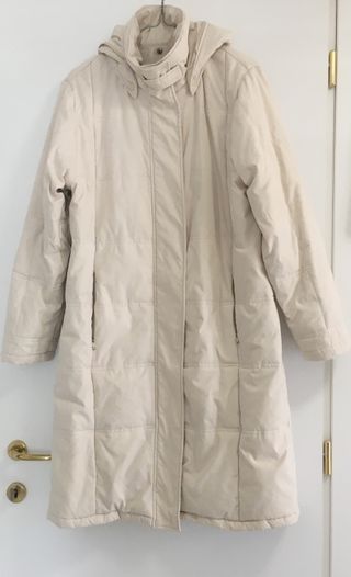 Piumino cappotto donna taglia 44 bianco avorio