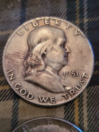Lote de 6 monedas de plata.