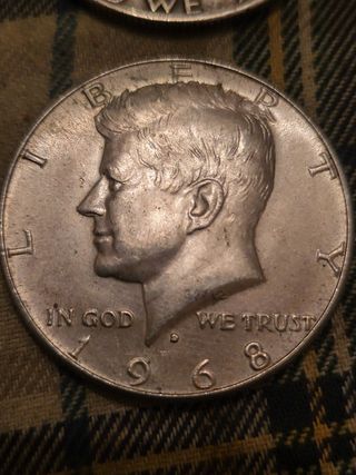 Lote de 6 monedas de plata.