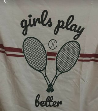 T shirt bianca tennis
