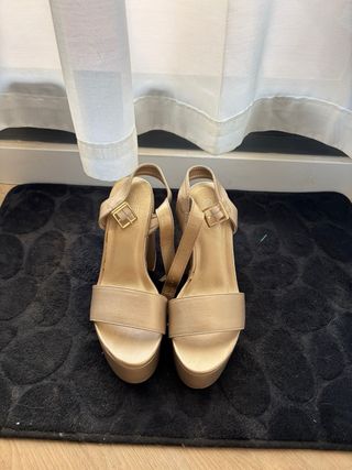 Sandalias de tacon con plataforma