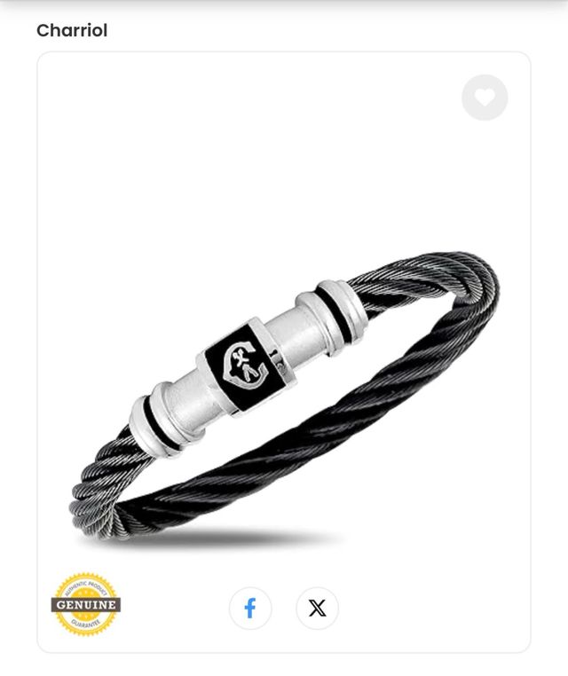 Brazalete de plata philippe Charriol Geneve