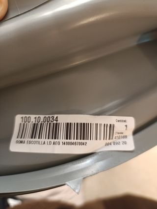Goma lavadora AEG