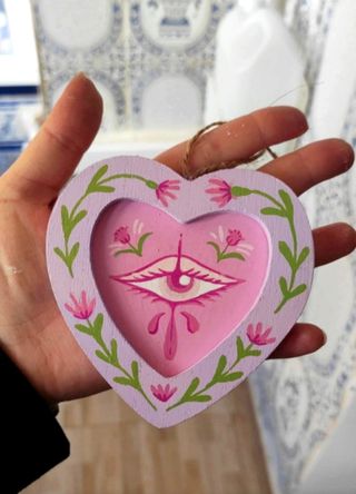Adorno corazón san Valentín flores