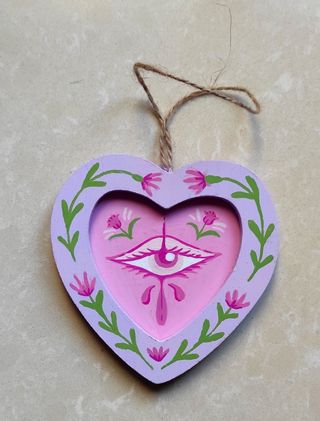 Adorno corazón san Valentín flores
