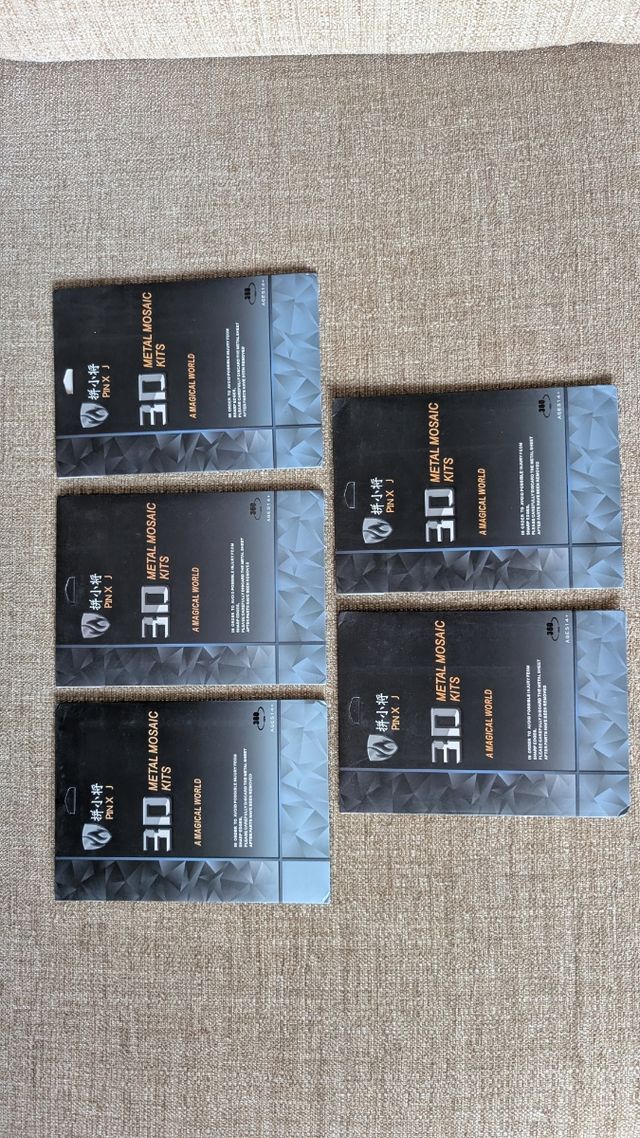 5 Puzzles metálicos 3D STAR WARS y WWII 