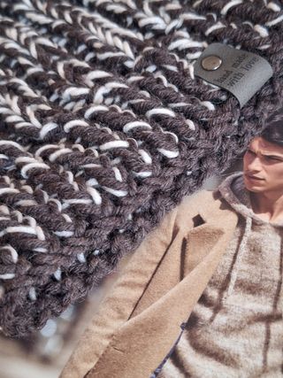 Berretto uomo 100 lana fatto a mano