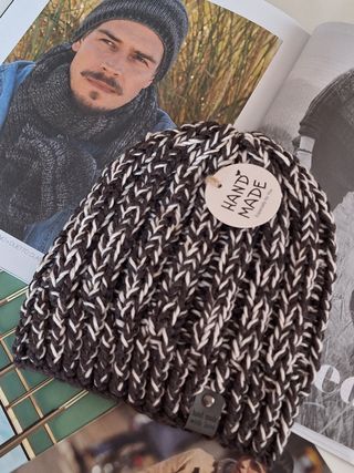 Berretto uomo 100 lana fatto a mano