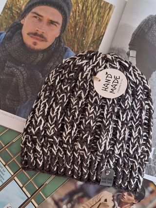 Berretto uomo 100 lana fatto a mano