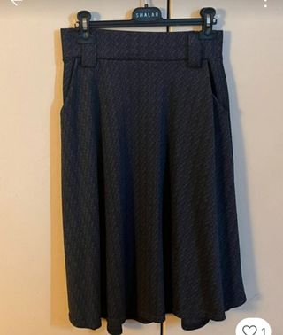 Gonna lunga blu e nera