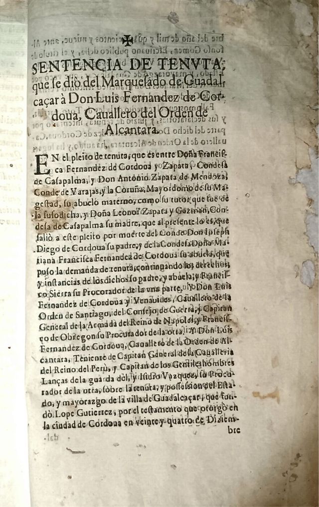 Mayorazgo de Guadalcàçar S. XVII y sus agregados