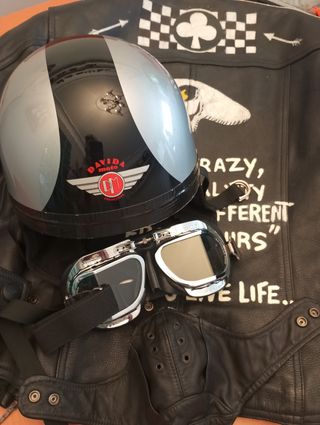 Casco Davida con mascara y gafas