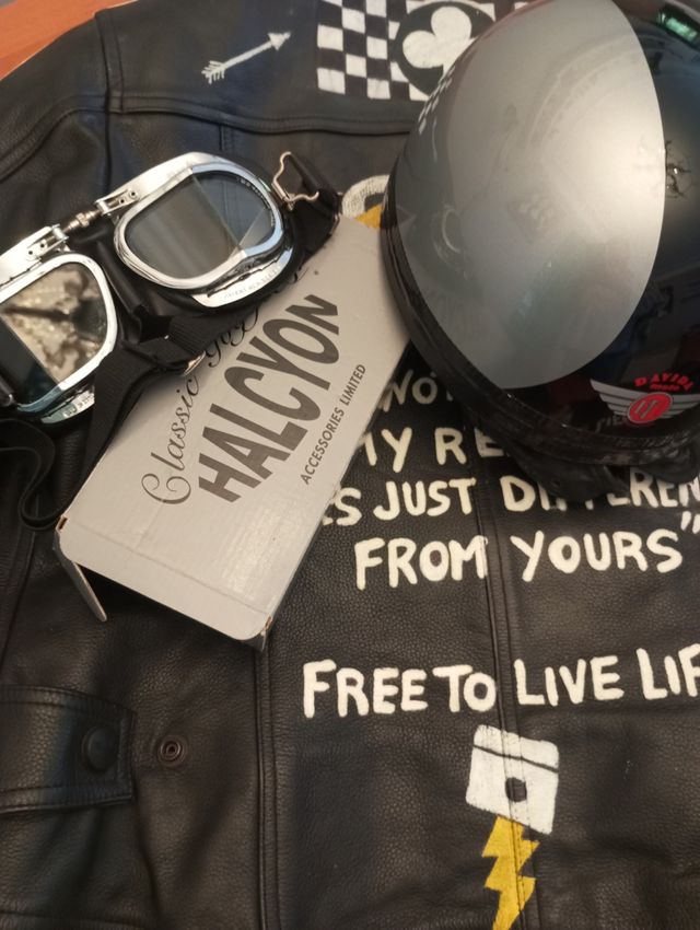 Casco Davida con mascara y gafas