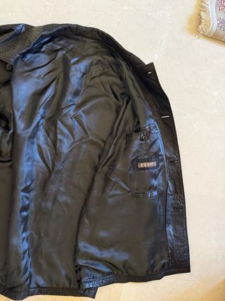 Chaqueta cuero negro