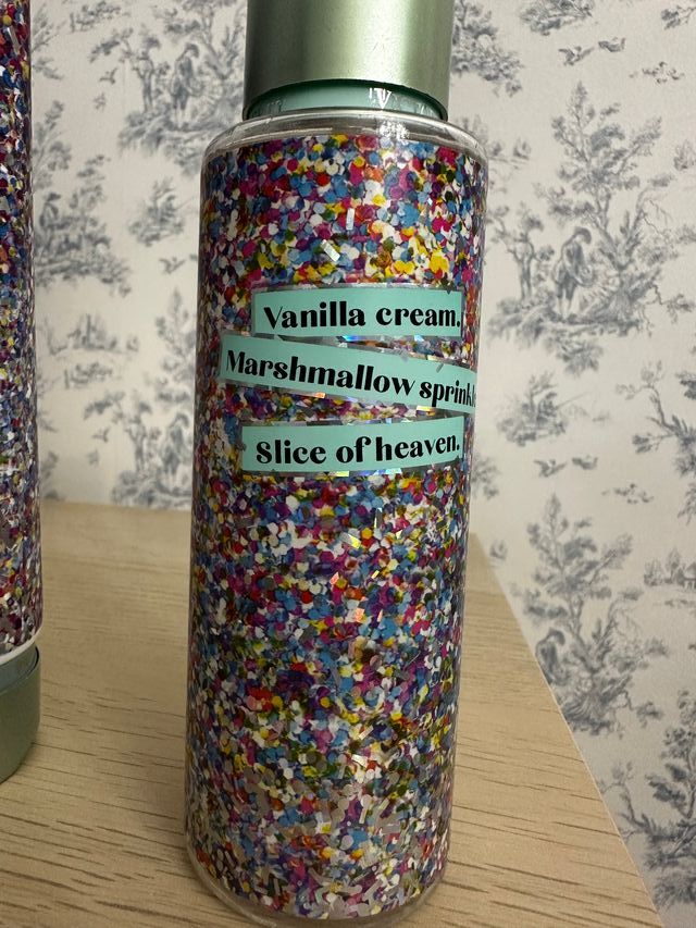 Victoria's Secret cake confetti