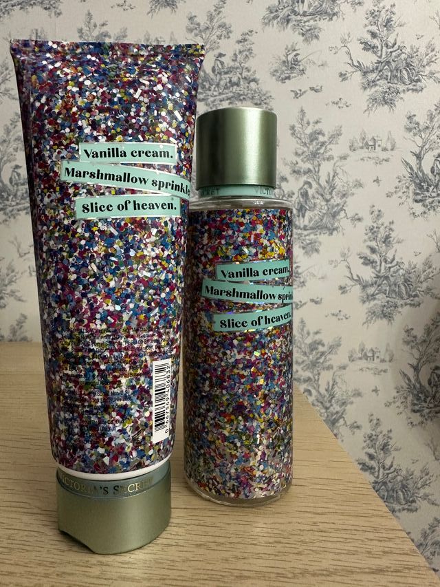 Victoria's Secret cake confetti