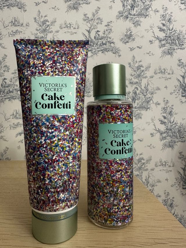 Victoria's Secret cake confetti