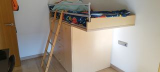 Cama de 90×190 con mueble