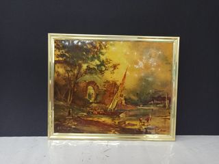 Marcos dorados con motivo laca antigua