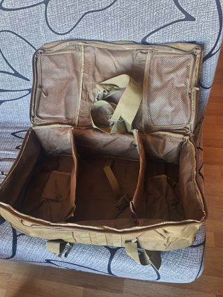 Mochila 65 litros táctica apertura frontal acampad