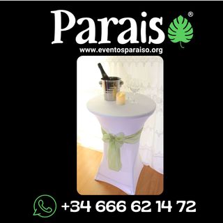 alquiler Fundas/Forros para Mesas Altas Madrid.