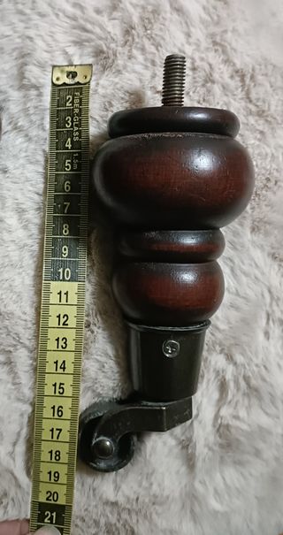 Preciosas patas ruedas giratorias bronce