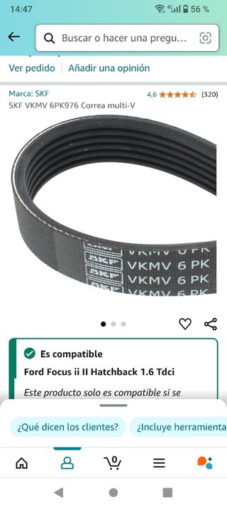 Filtro aceite , gasoil ,aire y correa