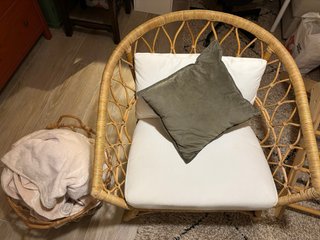 Sillón mimbre stockholm ikea muy rebajado