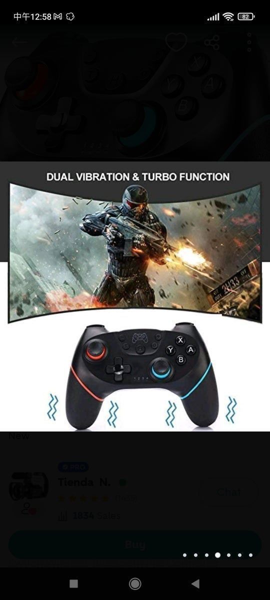 Mando Compatible para Nintendo Switch,Wireless Blu