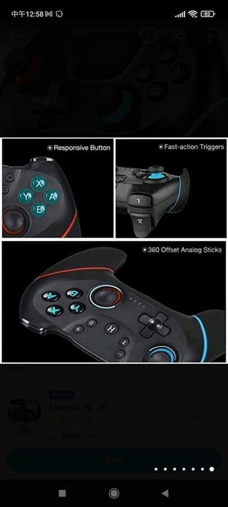 Mando Compatible para Nintendo Switch,Wireless Blu