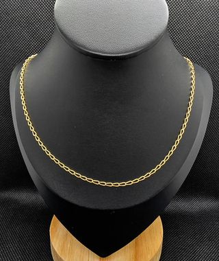 Cadena de Oro 18K, Cartier 1x1, 5.35gr, 54cm.