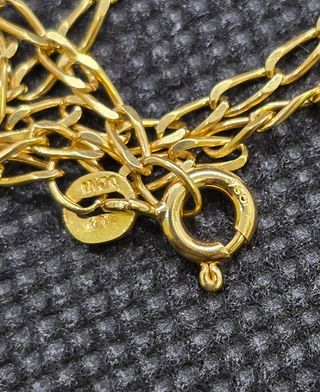 Cadena de Oro 18K, Cartier 1x1, 5.35gr, 54cm.