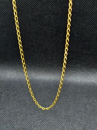 Cadena de Oro 18K, Cartier 1x1, 5.35gr, 54cm.
