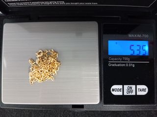 Cadena de Oro 18K, Cartier 1x1, 5.35gr, 54cm.
