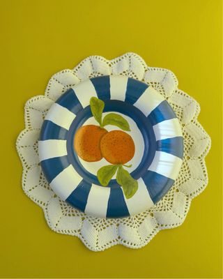 Prato “bolha” laranjas