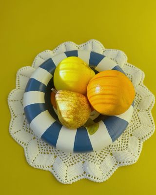 Prato “bolha” laranjas